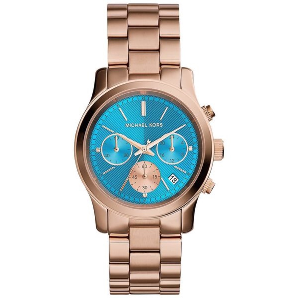 MK Runway Round Rose Gold-tone Watch MK6164